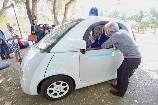 An image of a self-driving car.