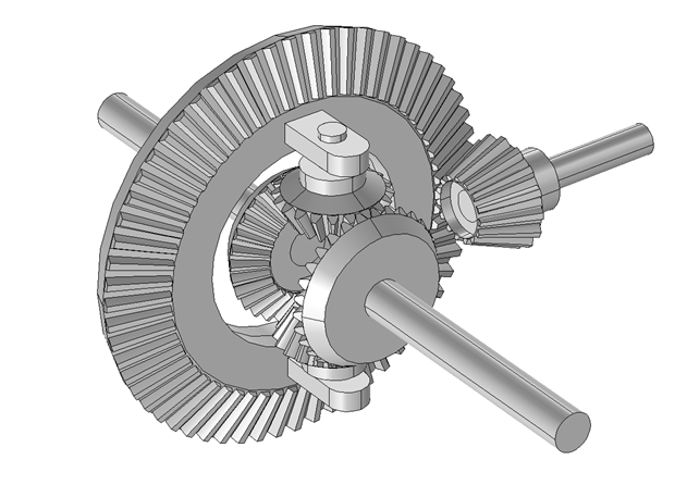 Image showing a differential gear mechanism.