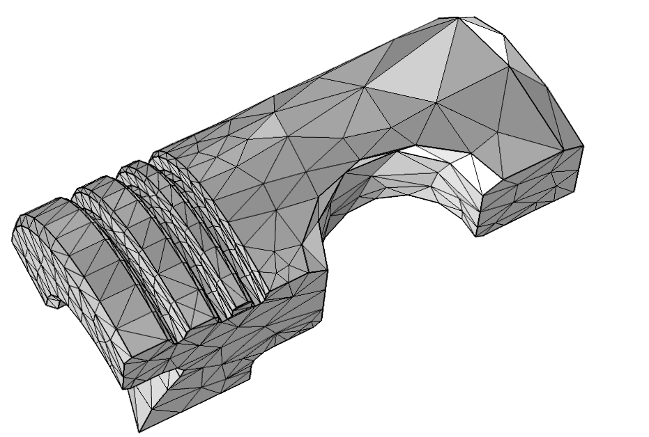 Illustration highlighting a piston's boundary mesh.