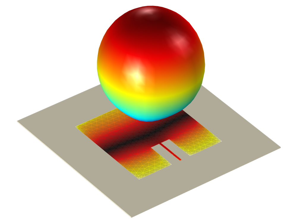 Image depicting a microstrip patch antenna.