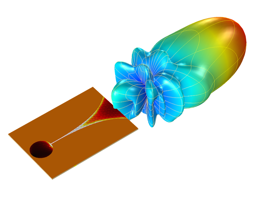 Figure displaying a Vivaldi antenna.