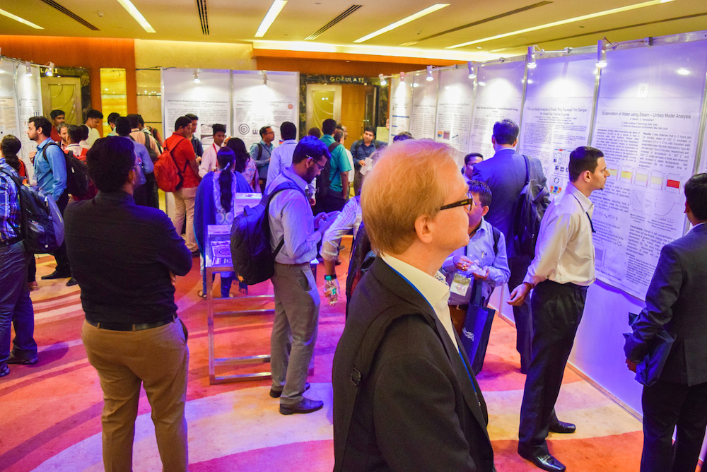 Image showing the poster session at the COMSOL Conference 2016 Bangalore.