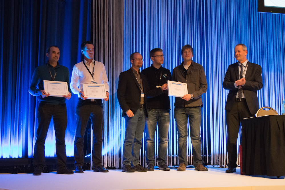 The award winners for best posters at the COMSOL Conference 2016 Munich.