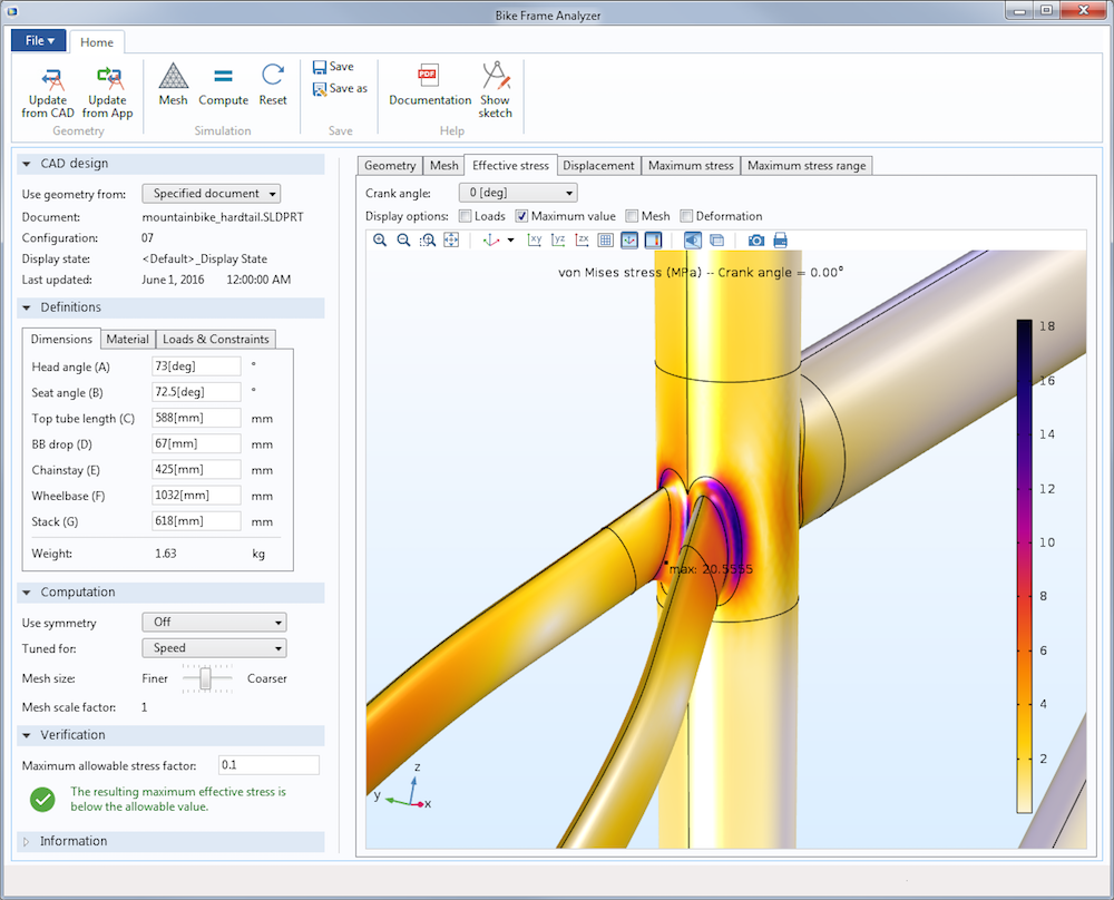 solidworks bike frame