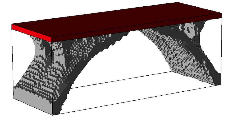 A volume plot produced in COMSOL Multiphysics.
