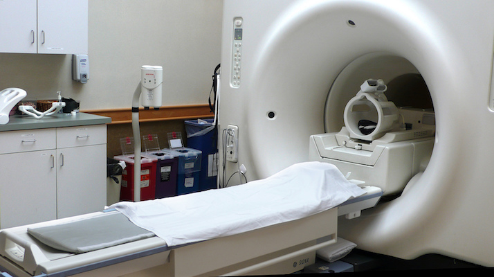 A photograph of an MRI machine.