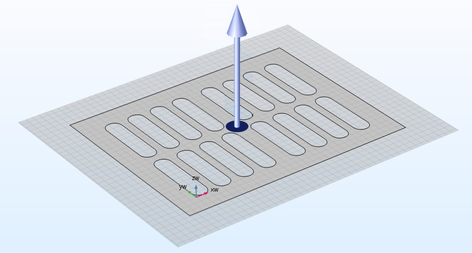 A demonstration of using the Extrude operation in COMSOL Multiphysics.