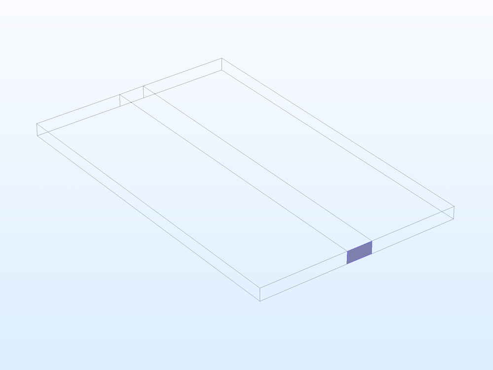 The microstrip line circuit geometry with the Lumped Port highlighted.