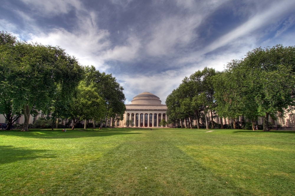 A photograph of a Massachusetts Institute of Technology campus building.