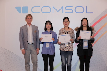 Award winners from the COMSOL Conference 2017 Beijing featured