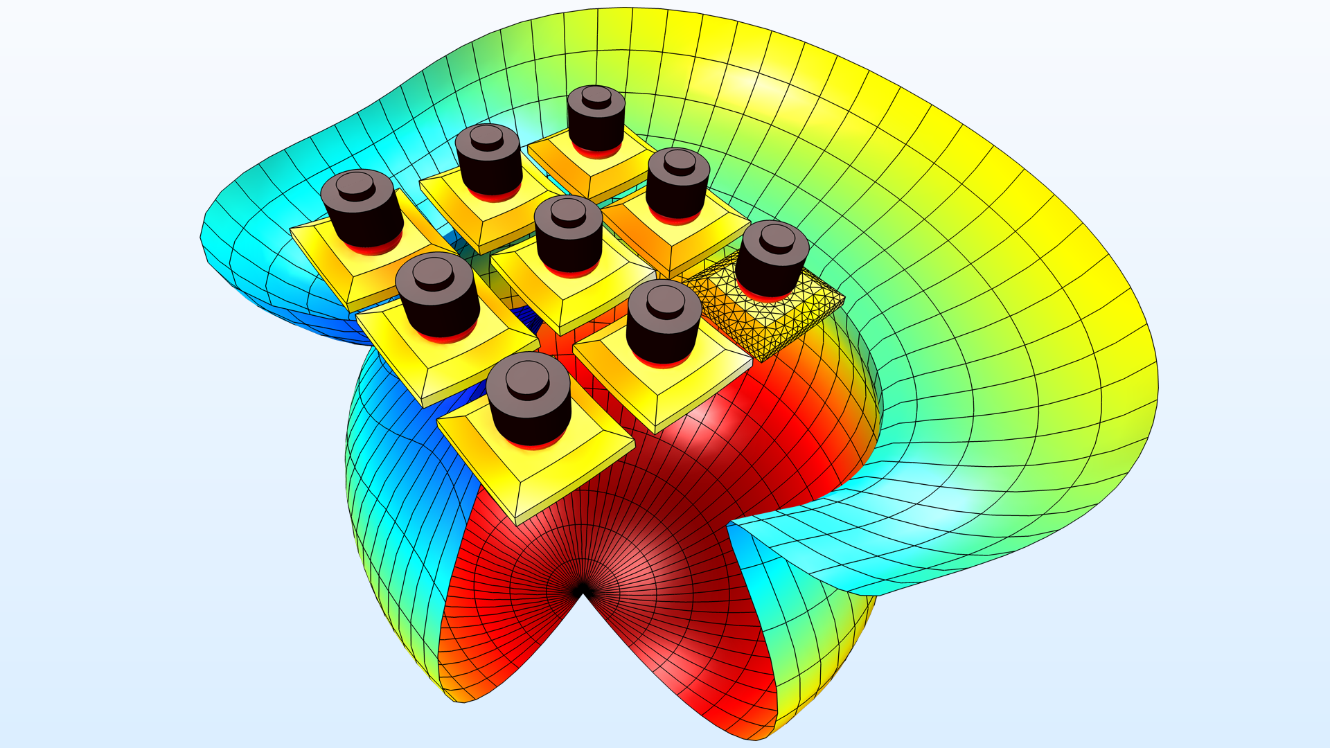 模型的声纳系统，例如Tonpilz换能器阵列，具有新的混合BEM-FEM模型方法。