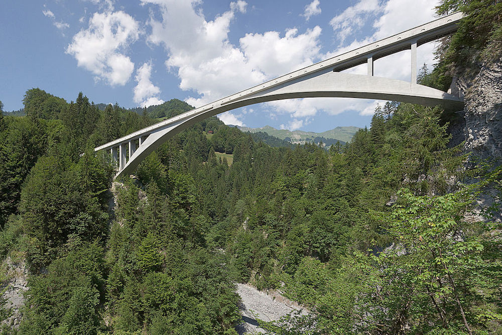 A photo of the Salginatobel Bridge.