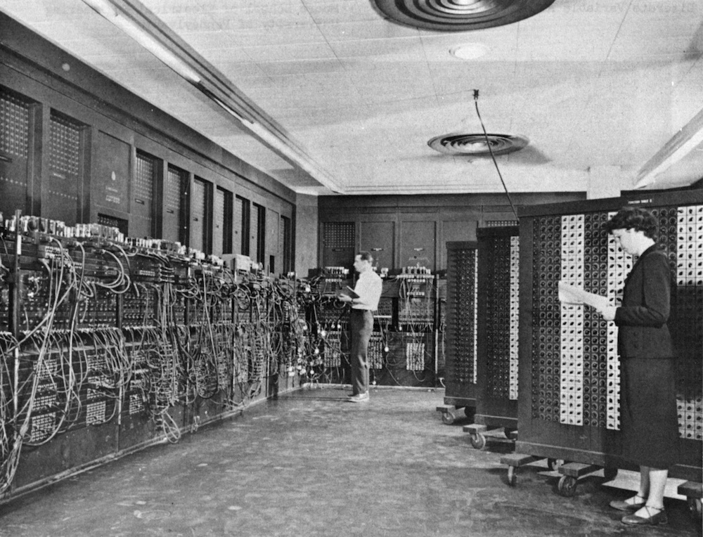 A photo of ENIAC.