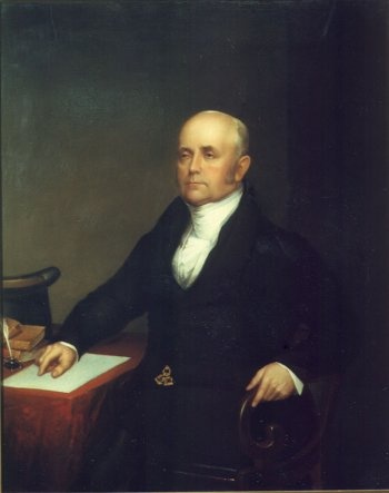 A portrait of Jacob Perkins.