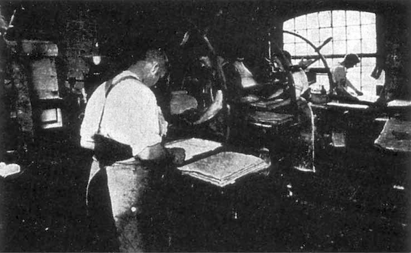 A photo of Perkins' British printing plant.