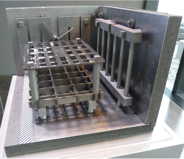A photo demonstrating an SGL Carbon GmbH product for high-temperature applications.
