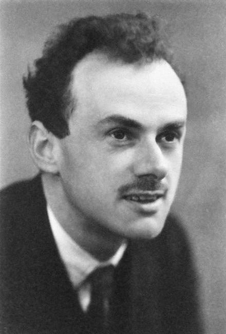 A photograph of Paul Dirac.