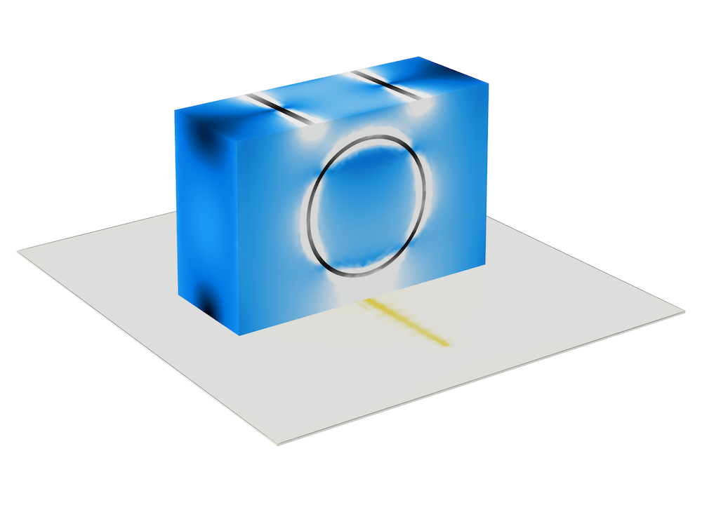 A model of a slot-coupled DRA.