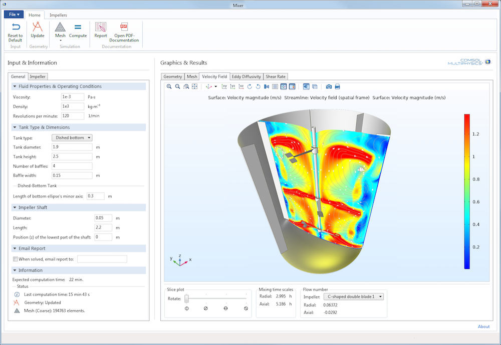 comsol multiphysics tutorial example 1 5.4