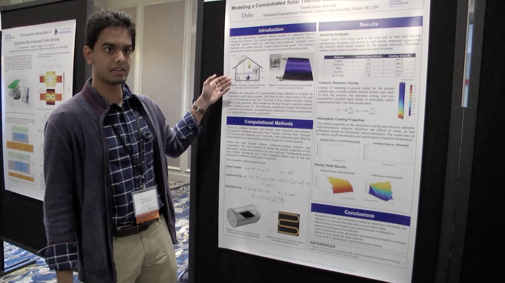 Shomik Verma discusses his award-winning research at the COMSOL Conference 2018 Boston.