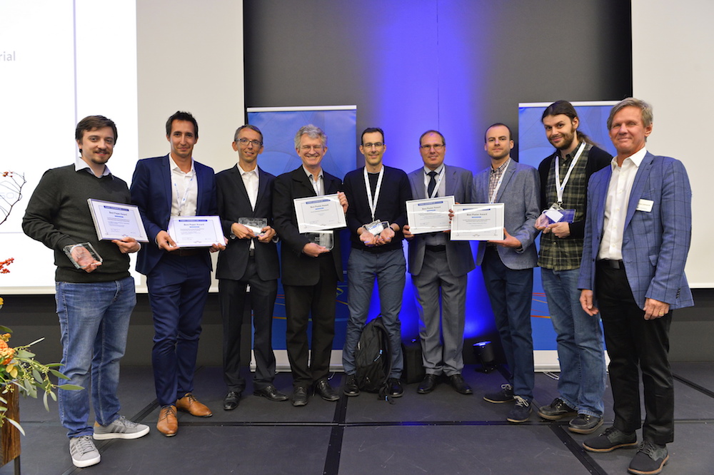 A photograph of some COMSOL Conference 2018 Lausanne award winners.