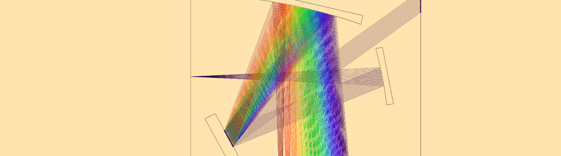 Illustration of basic ray tracing.