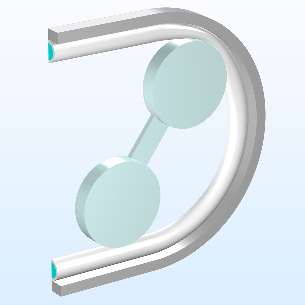 An image of the geometry of a peristaltic pump.