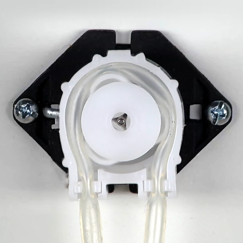 A photograph of a peristaltic pump that can be designed with material testing and simulation.