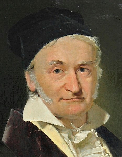 数学家卡尔·弗里德里希高斯（Carl Friedrich Gauss）的肖像。