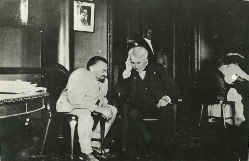 A photograph of Charles Proteus Steinmetz and Thomas Edison.