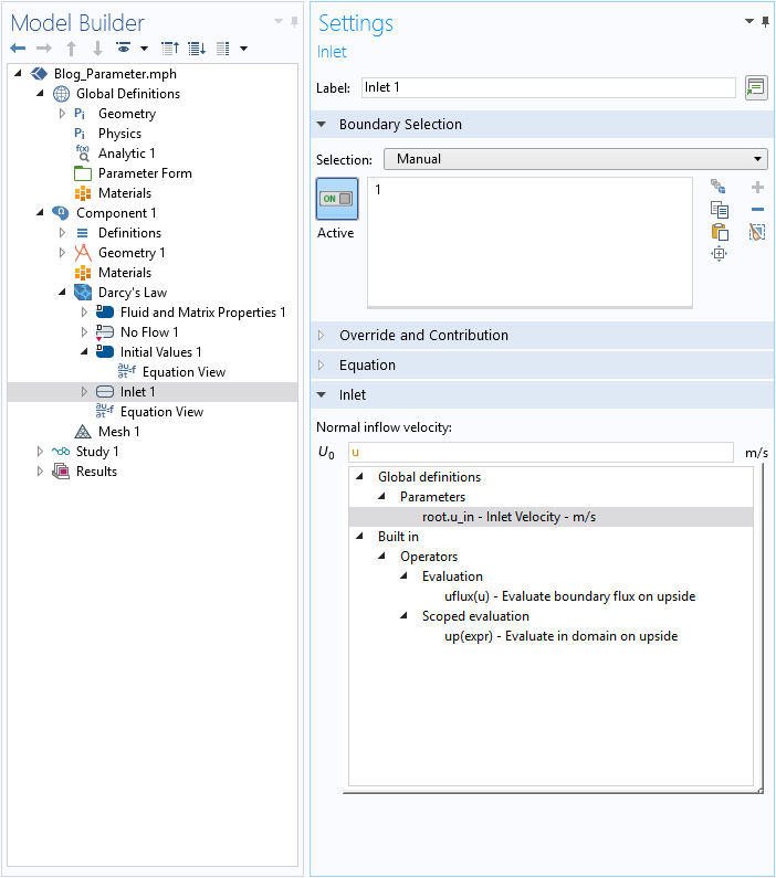 A screenshot showing the use of Ctrl+Space in an expression field.