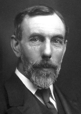 A black-and-white photograph of Sir William Ramsay.