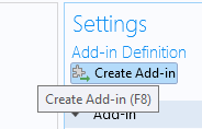 An image of the Create Add-in button.