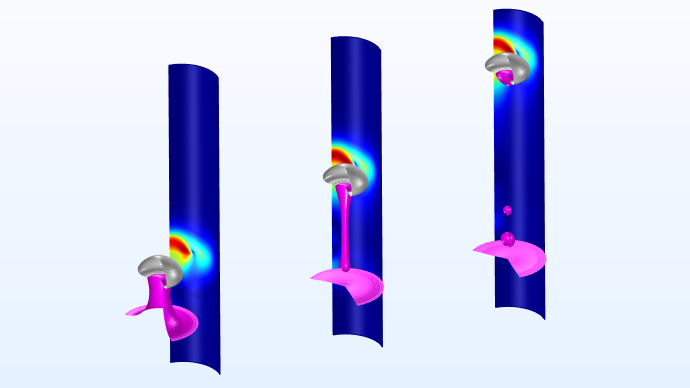 Images of a fluid flow model available in the COMSOL Verification and Validation Models web page.