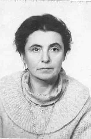 A black-and-white photograph of Olga Ladyzhenskaya.