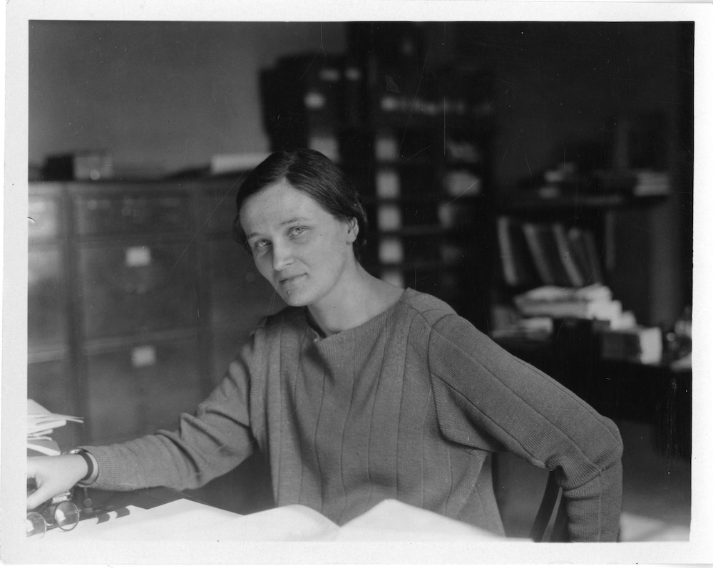 Cecilia Payne-Gaposchkin working at the Harvard College Observatory.