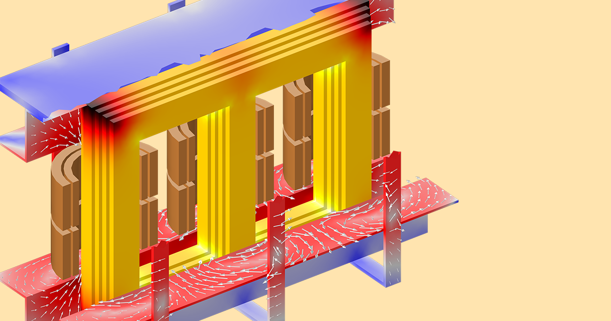 Computing Losses in a Three-Phase Power Transformer | COMSOL Blog