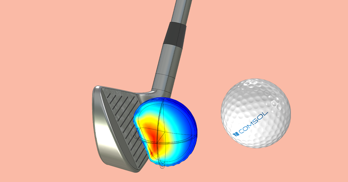 Credential At regere Bank Fore! Analyzing the Performance of a Golf Ball with Simulation | COMSOL Blog