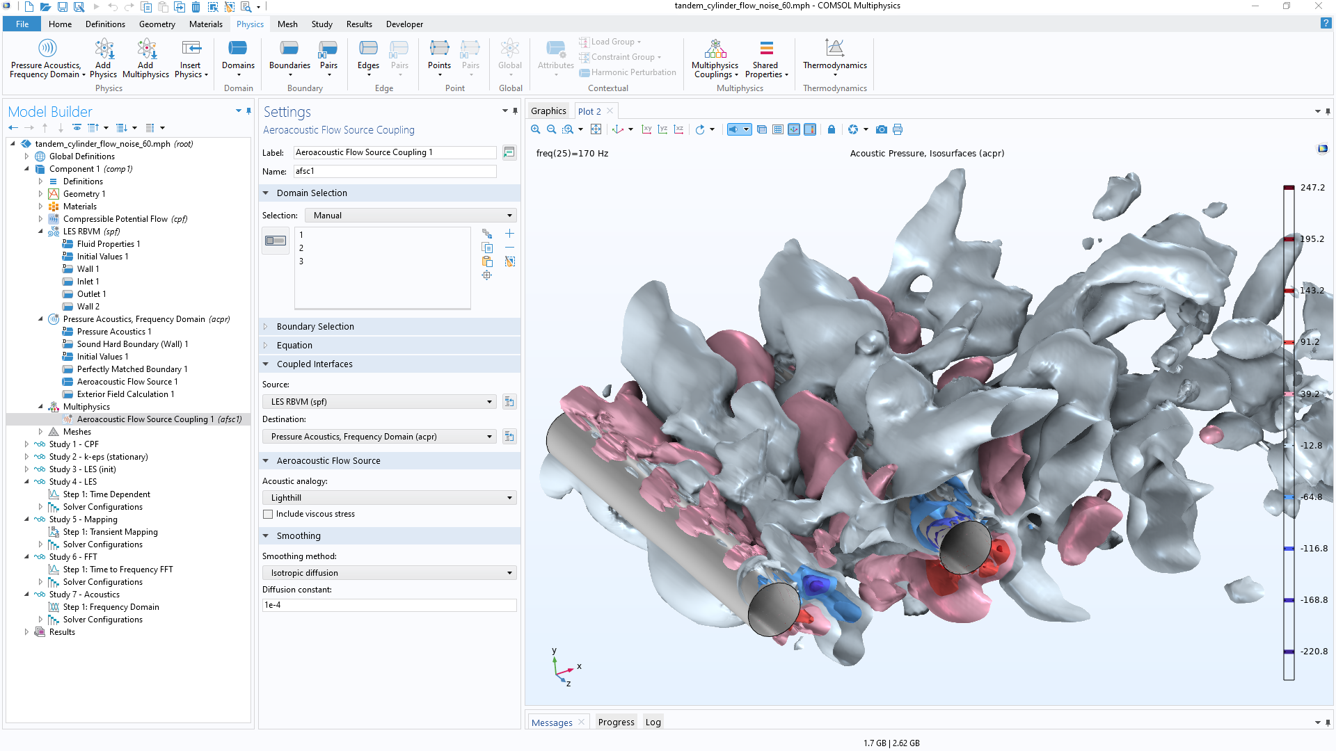 comsol multiphysics tutorial example 1 5.4