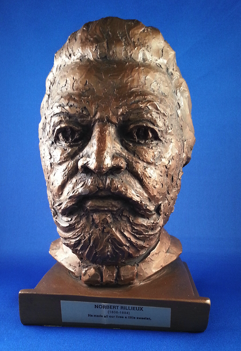 An image of a bronze bust of Norbert Rillieux.