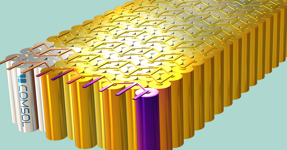 nyse sprede omdømme Analyzing Thermal Distribution in a Li-Ion Battery Pack | COMSOL Blog
