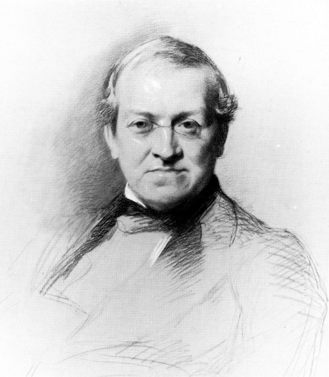 A black-and-white sketch of Charles Wheatstone.