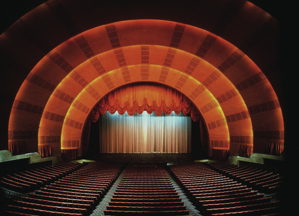 A photo of the theater inside Radio City Music Hall.