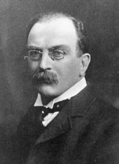 A black-and-white photo of Joseph Larmor.
