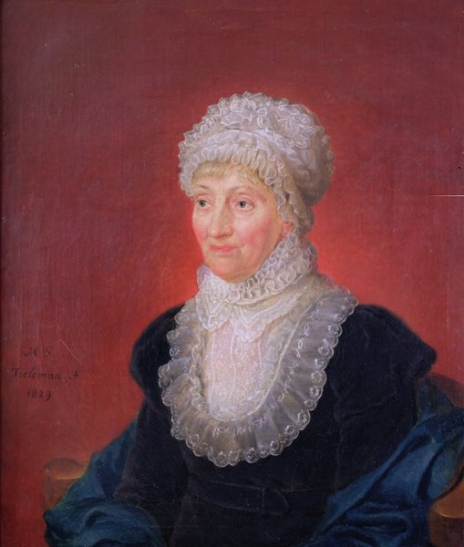 A portrait of Caroline Herschel.