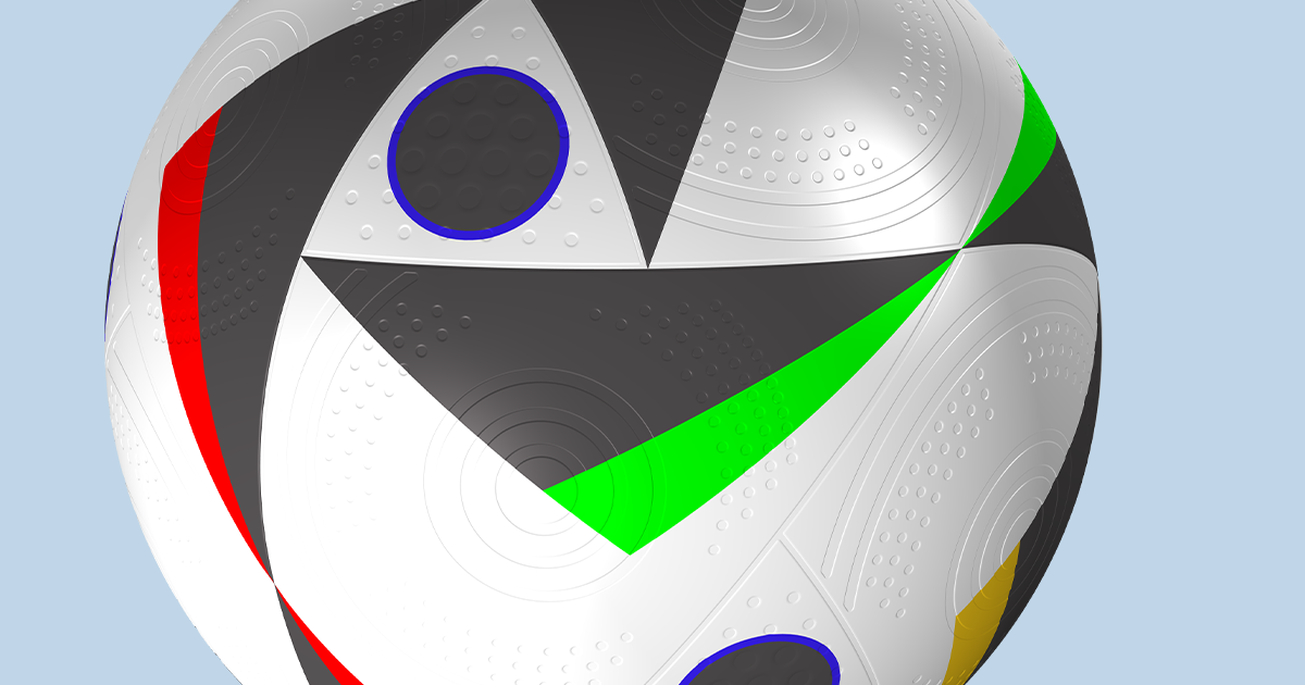 Modeling the Official Euro 2024 Match Ball COMSOL Blog