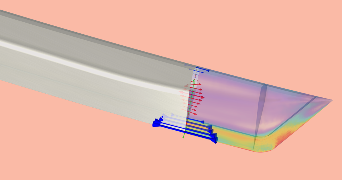 Modeling the Differential Quenching of a Katana COMSOL Blog
