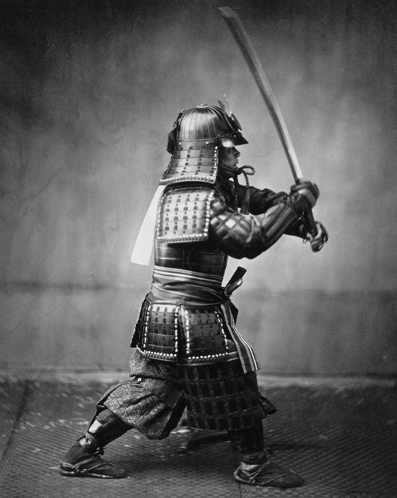 A photograph of a samurai.