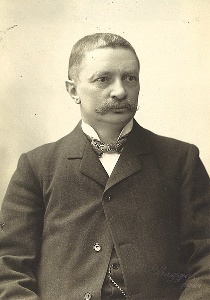 A sepia-toned portrait of Johannes Rydberg.