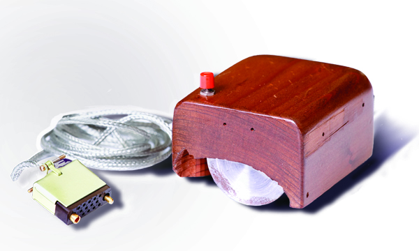 Engelbart and SRI International's first computer mouse prototype.